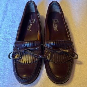 L.L.Bean Burgundy Leather Loafers